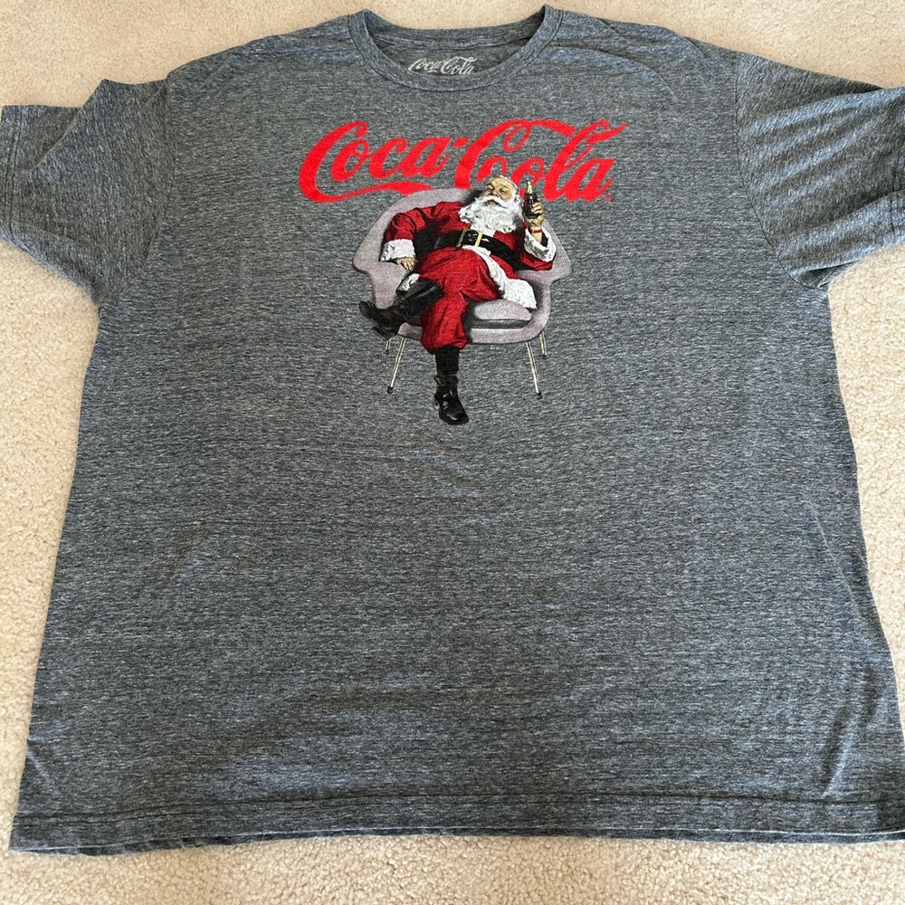Men’s Christmas Santa Coca-Cola T-Shirt 2XL
